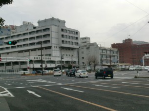 長崎市立市民病院付近