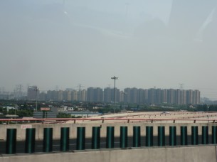 上海市街地のマンション
