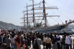 長崎帆船まつり（水辺の森公園、入港歓迎）