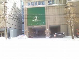 アートホテルズ札幌前は積雪