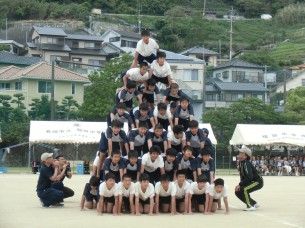 2014.5.18 福田中学校体育大会（組体操）