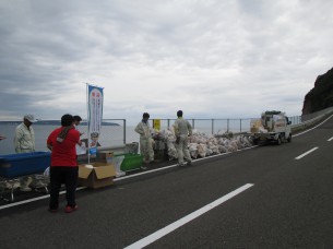 2014.9.21 国体クリーンキャンペーン（サンセットマリーナ海岸のゴミ）